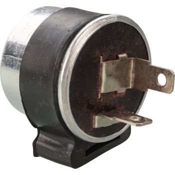 Blinkrelais 12V, 2polig, mechanisch, Durchmesser 30/33mm (Lieferung inkl. Gummihalter)