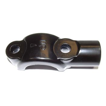 Lenkerklemme für Kupplungs- und Bremsarmatur, mit Spiegelhalter M10x1.25 Rechtsgewinde, Breite 20mm, Lochabstand 32mm, für 22mm Lenker passend