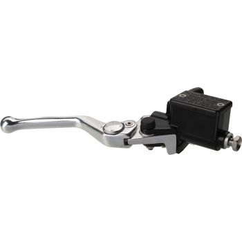 Replica Master Cylinder incl. adjustable aluminium lever (4x), stainless steel banjo bolt & brake switch (mirror clamp see item 40104)