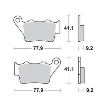 LUCAS Bremsklötze hinten, 1 Paar, mit ABE, für Brembo-Bremszange (TT600: Abbildung vergleichen! alternativ 11114)