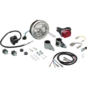 TT500 Licht-Kit komplett mit e-geprüftem Reflektor und Lampengitter (ohne HS1- Leuchtmittel) -></picture> bitte Kontrolleuchten- Bohrung ggf. vergrößern