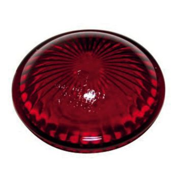 Ersatzglas für Bates-Rücklicht, rot, e-geprüft