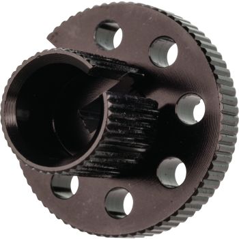 M8x1.25 Stellschraube inkl. Kontermutter für Brems-/Kupplungszug, 30mm lang, 1 Stück, schwarz eloxiert (OEM Qualität, passt für max. 9mm Zug-Außendurchmesser)