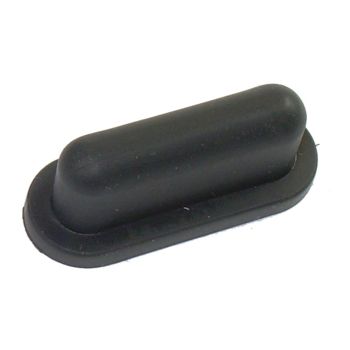 Gummikappe rechteckig (Maße ca. 25.5mmx6.5mmx10mm) für Blechlasche ca. 20mmx2mm