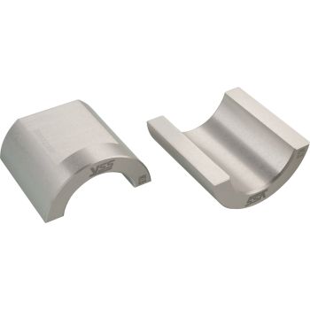 YSS Klemmwerkzeug für 35mm Standrohre, Aluminium eloxiert, mit Absatz für perfekte Schraubstock-Klemmung, rundum gefast für schonende Klemmung