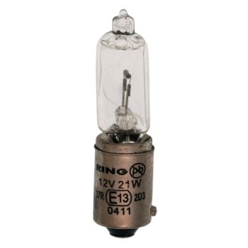 Ersatzlampe Halogen BAY9S 21W/12V, 1 Stück (auch mit 6V zu betreiben)