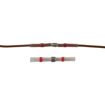 Kabel-Lötverbinder für 0.8-2.0qmm Kabel, Stoßverbinder inkl. Lötzinn, der beim Erhitzen verlötet und abdichtet wie ein Schrumpfschlauch