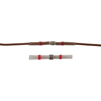 Kabel-Lötverbinder für 0.8-2.0qmm Kabel, Stoßverbinder inkl. Lötzinn, der beim Erhitzen verlötet und abdichtet wie ein Schrumpfschlauch
