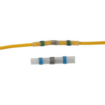 Kabel-Lötverbinder für 2-4qmm Kabel, Stoßverbinder inkl. Lötzinn, der beim Erhitzen verlötet und abdichtet wie ein Schrumpfschlauch