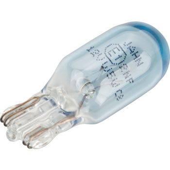 12V Glassockel-Glühlampe 5W W2.1x9.5d blau bedampft, e-geprüft