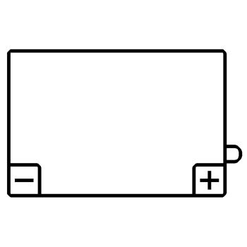 Batterie YUASA 12V (12N7-3B), trocken ungefüllt, benötigt 0,5L Batteriesäure (Säure nicht per Versand verfügbar)