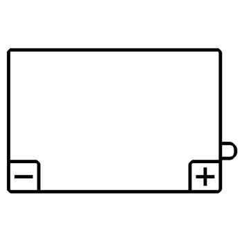 Batterie YUASA 12V (12N7-3B), trocken ungefüllt, benötigt 0,5L Batteriesäure (Säure nicht per Versand verfügbar)