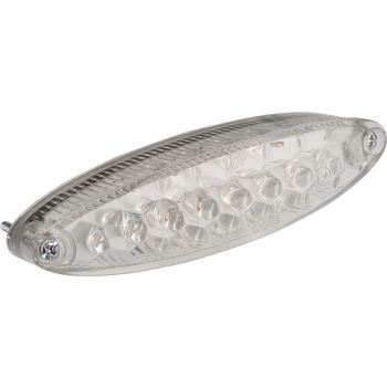 Mini LED-Rücklicht transparent (e-geprüft) MIT Kennzeichenbeleuchtung, Abm. 107x29mm, Tiefe max. 32mm