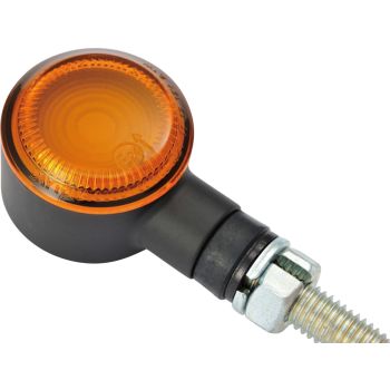 Daytona LED-Blinker D-Light SOL, Metallgehäuse Abm. ca. LxBxH 47x25x30mm, oranges Glas, e-geprüft, M8 Gewinde, 1 Paar, für 12V-Elektrik