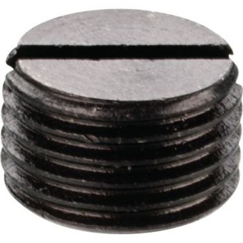 Abdeckkappe/Stopfen für Bremsklotz-Gleitstifte, M10x1.0 Feingewinde, 6mm dick, schwarz verzinkt, 1 Stück