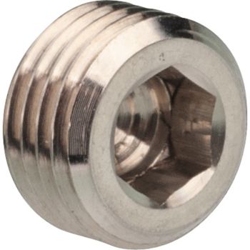 Abdeckkappe/Stopfen für Bremsklotz-Gleitstifte, M10x1.0 Feingewinde, 6mm dick, Edelstahl, 1 Stück