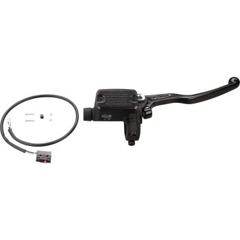 BREMBO Handbremszylinder, 13mm Kolbendurchmesser, mit Hebel und Spiegelaufnahme M10x1.25 Linksgewinde, inkl. Bremslichtschalter mit 42cm Kabel