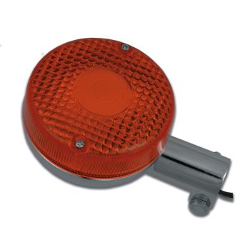 Blinker vorn/hinten, verchromt, e-Prüfzeichen (Glühbirne: BA15s 12V/21W)