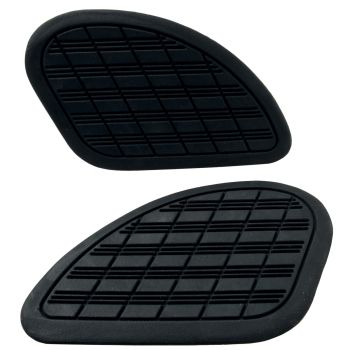 Scrambler-Tankpad, 1 Paar, schwarz, selbstklebend