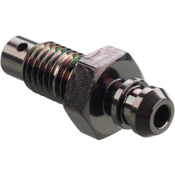 Bremsentlüftungsschraube M7x1.00, Edelstahl schwarz, Länge gesamt 26,6mm, OEM-Vergleichs-Nr. 1UY-W0048-50