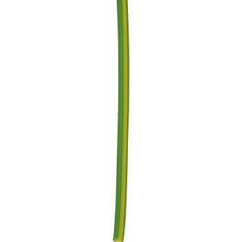 KABEL, 1 Meter 0.75qmm grün-gelb (grünes Kabel mit gelbem Strich)