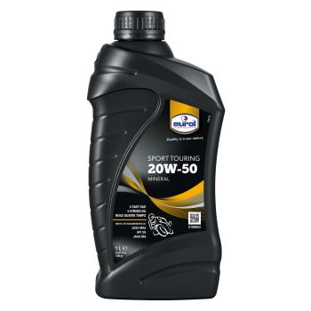 1l Eurol 20W50 4-Takt mineralisches Motorrad-Motoröl, Zusätze gegen Verschleiß, Ablagerungen und Oxidation (entspr. Spezifikation API SG, JASO MA2)