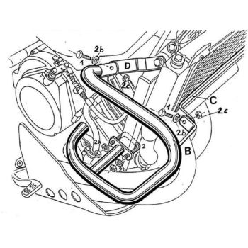 H&B Motorschutzbügel, schwarz