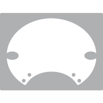Startnummerntafel-Aufkleber weiß, 1 Stück, passend für SixDays-Startnummerntafel PrestonPetty, Art. 60405W/G, 60406W/G bzw. 60407W/G