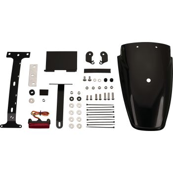 TT-Style Heckumbau, Kotflügel Kunststoff schwarz durchgefärbt, Montagematerial komplett inkl. LED Rücklicht rot, e-geprüft