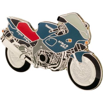 SZR660 Anstecknadel (Pin), blau/rot
