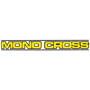 Aufkleber 'MONO CROSS' gelb, 216x25mm 1 Stück