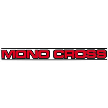 Aufkleber 'MONO CROSS' rot, 272x31mm 1 Stück