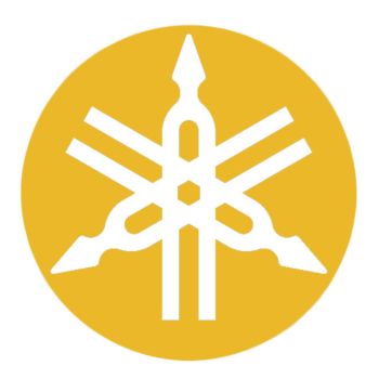 Stimmgabel-Aufkleber, gold (invertiert), 1 Paar
