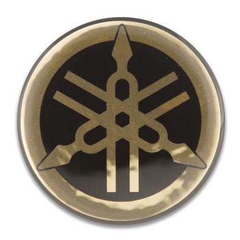 3D-Emblem YAMAHA, gold, ca. 132x52mm, selbstklebend, 1 Stück