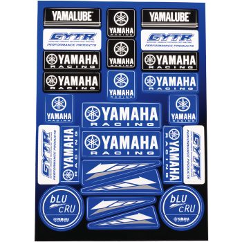 Aufkleberbogen DIN A4, Aufklebersatz Sticker Kit, Yamaha GYTR