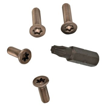 Torx-Schrauben-Set Bremsflüssigkeits- Behälter Kupplung und Bremse (4 Schrauben + passender Biteinsatz)