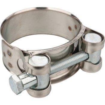 44-47mm Stainless Steel Clamp (W2) Exhaust/Silencer, zinc plated bolt