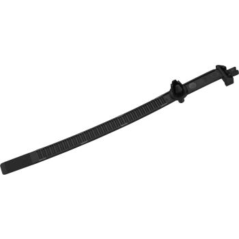 Karosserie-Kabelbinder, wiederverschließbar, schwarz, mit Spreizniet zur Befestigung in z.B. Kotflügel und Verkleidungsteilen