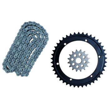 XW-Ring Kettensatz inkl. 16Z Ritzel, 42Z Kettenblatt, OFFENE RK530XRE-Kette mit 102 Gliedern und Hohlnietschloss