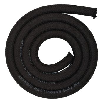 Benzinschlauch TEX 6/11mm innen/außen, 1 Meter, schwarz (textilummantelt)