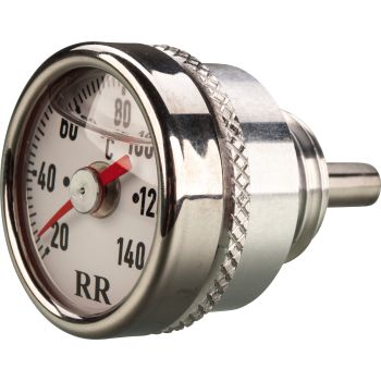 RR-Öltemperatur-Direktmesser RR06 mit weißem Ziffernblatt