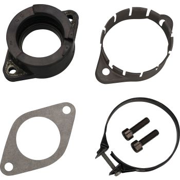 Ansaugstutzen-Set komplett inkl. OEM-Verstärkungsblech, OEM-Schelle und Kleinteile