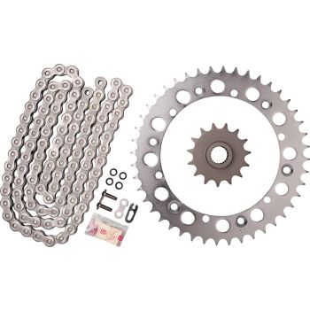 X-Ring Kettensatz 15/44 (110Gl) DID 520VX3 (offen mit Clip-Schloss, schwarz, feinverzahntes Ritzel)