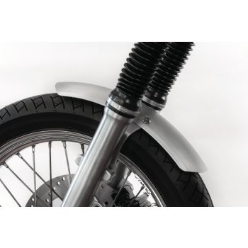 DIY-Schutzblech-Set 'Racer', Aluminium- Kotflügel ungebohrt, Abm. ca. 100x375mm, Halter montagefertig Aluminium roh, inkl. Befestigungsmaterial