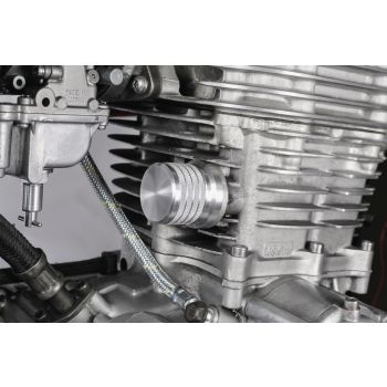 Aluminium Steuerkettenspannerdeckel 'Rändelung', edles Design, zuverlässiger Grip dank gerändelter Oberfläche, beständige Lebensdauer