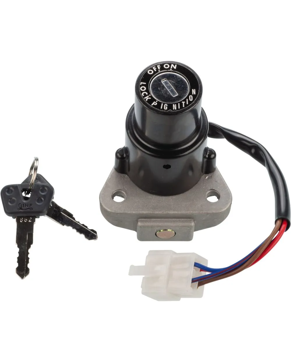 Replika-Zündschloss, Stecker analog original, keine Änderung notwendig, OEM-Vergleichs-Nr. 3TB-82501-00, 3VD-82501-00 Replika-Zündschloss, Stecker analog original, keine Änderung notwendig, OEM-Vergleichs-Nr. 3TB-82501-00, 3VD-82501-00