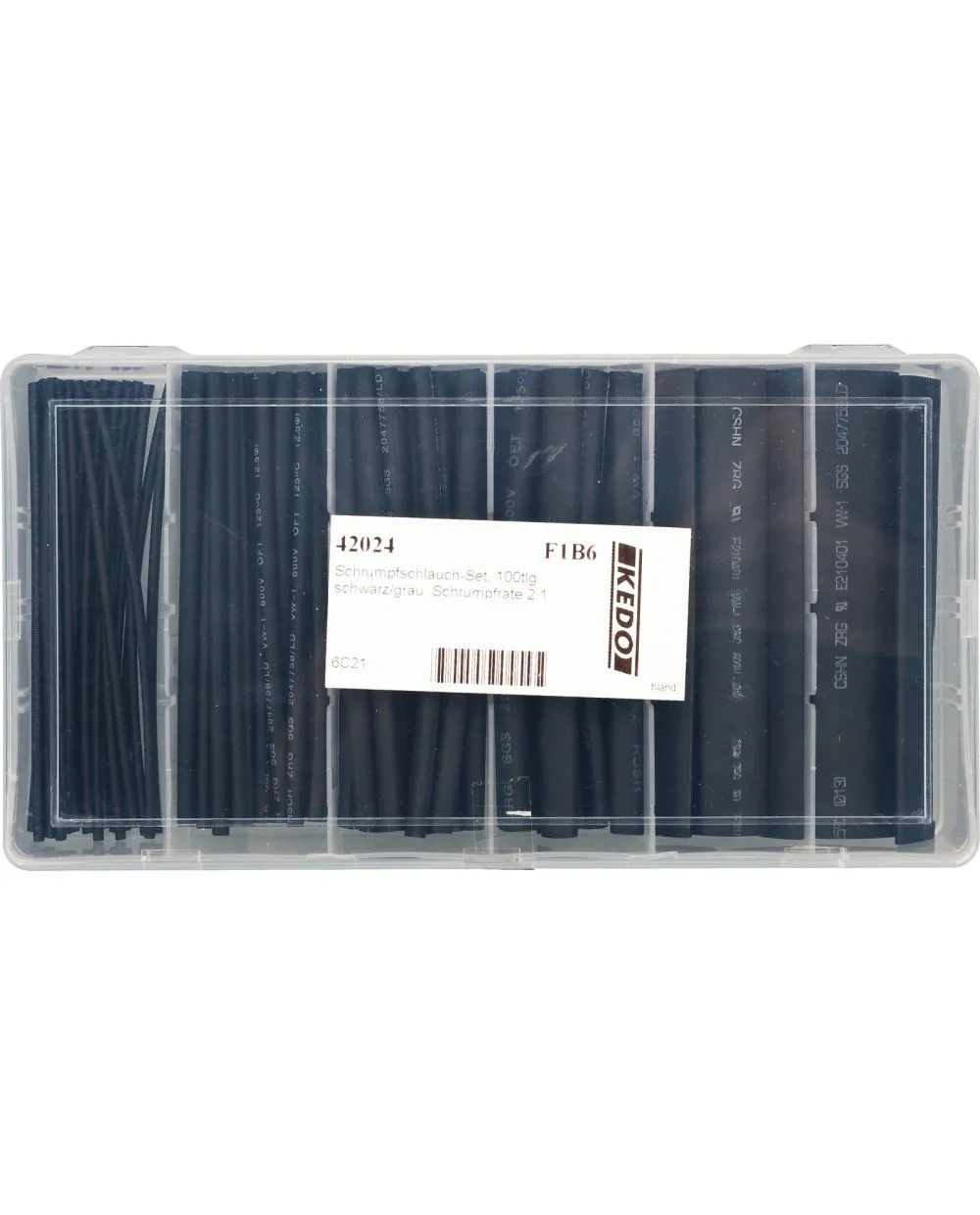 100-teiliges Schrumpfschlauch-Set 4:1 – 90 Mm Lang, 5 Größen (6–20 Mm ), Mit Kleber, Wasserdicht, 125°C – Für Kabelisolierung & Reparatur