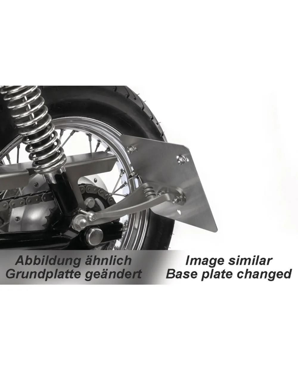 Kennzeichenhalter 220 x 200 mm (Mit Carbon Look Silikon Streifen) Für Motorrad e